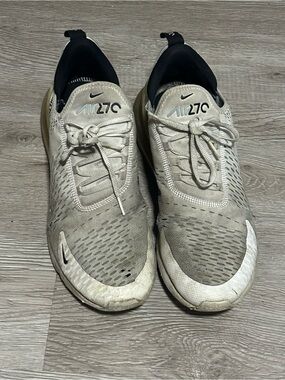 Nike Air Max 270 Men's Sneakers - Beige and Black